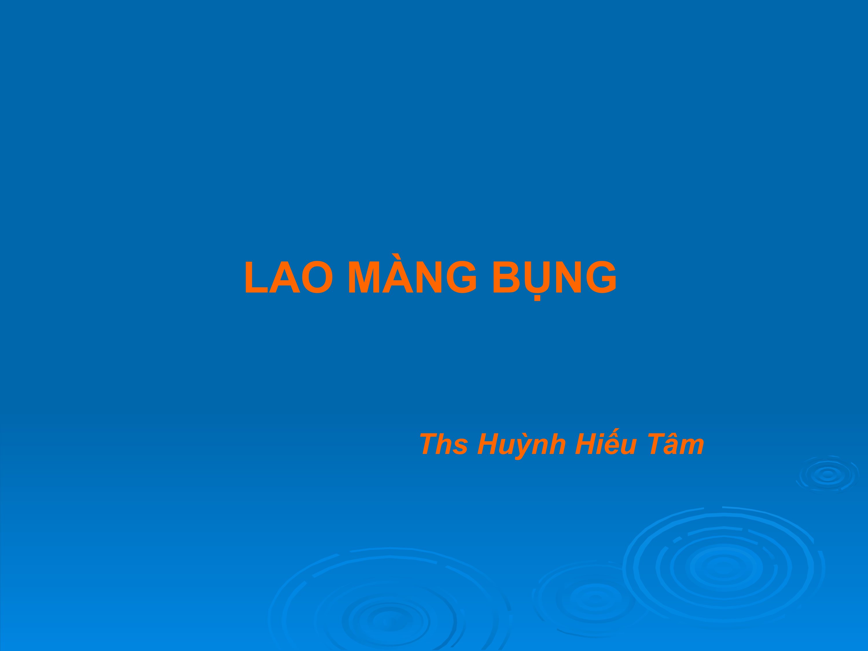Lao màng bụng doc
