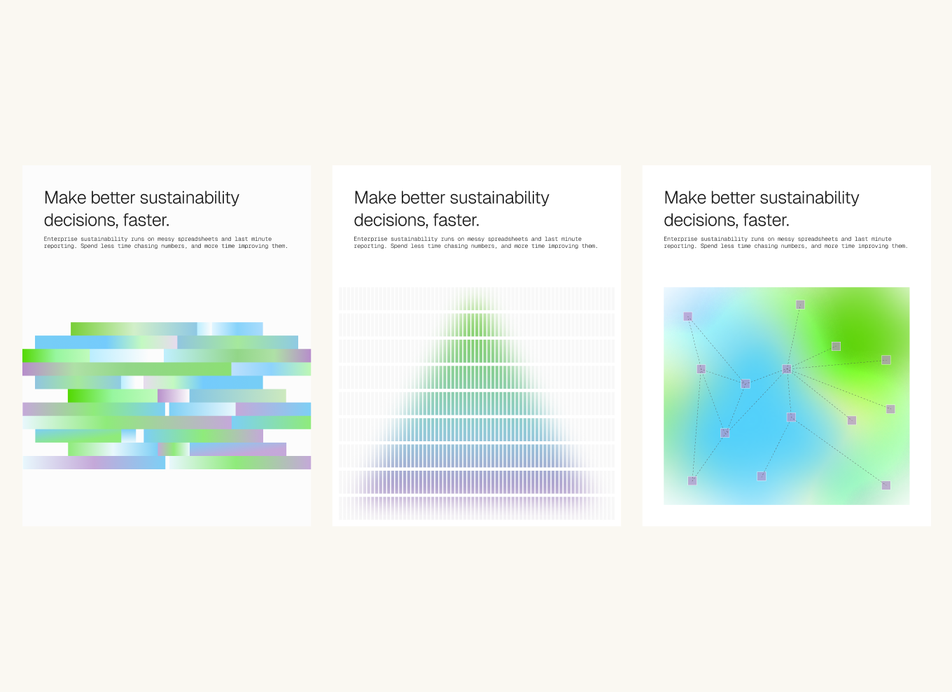 Breathe ESG data weaving visual system