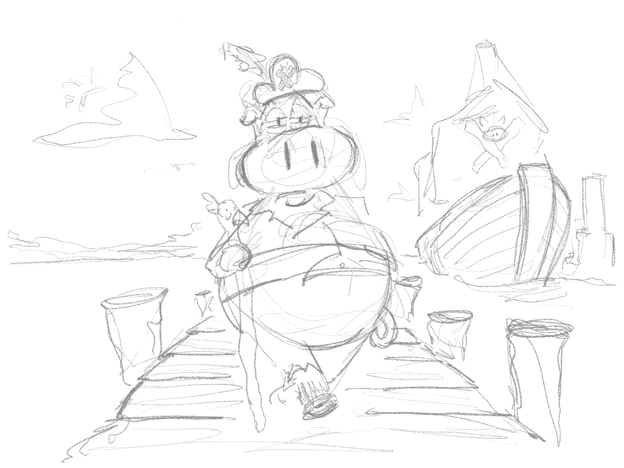 Sailorpig on the dock.