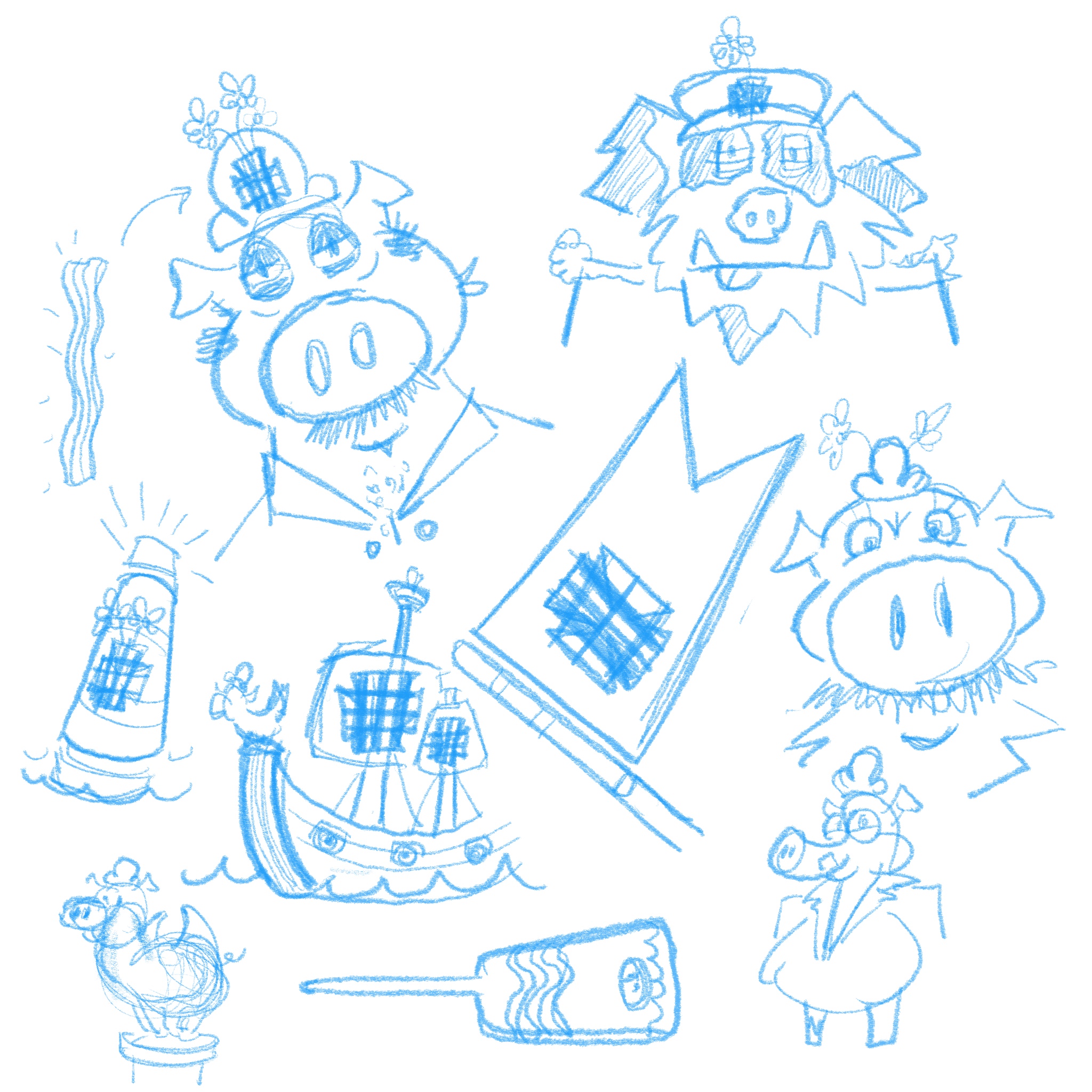 Sailorpig on the dock.