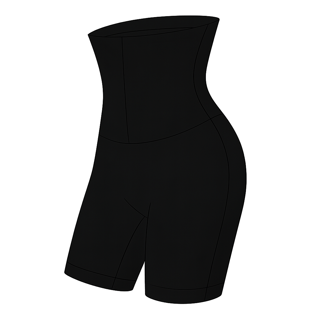 1 Short Cinta Preto P/M