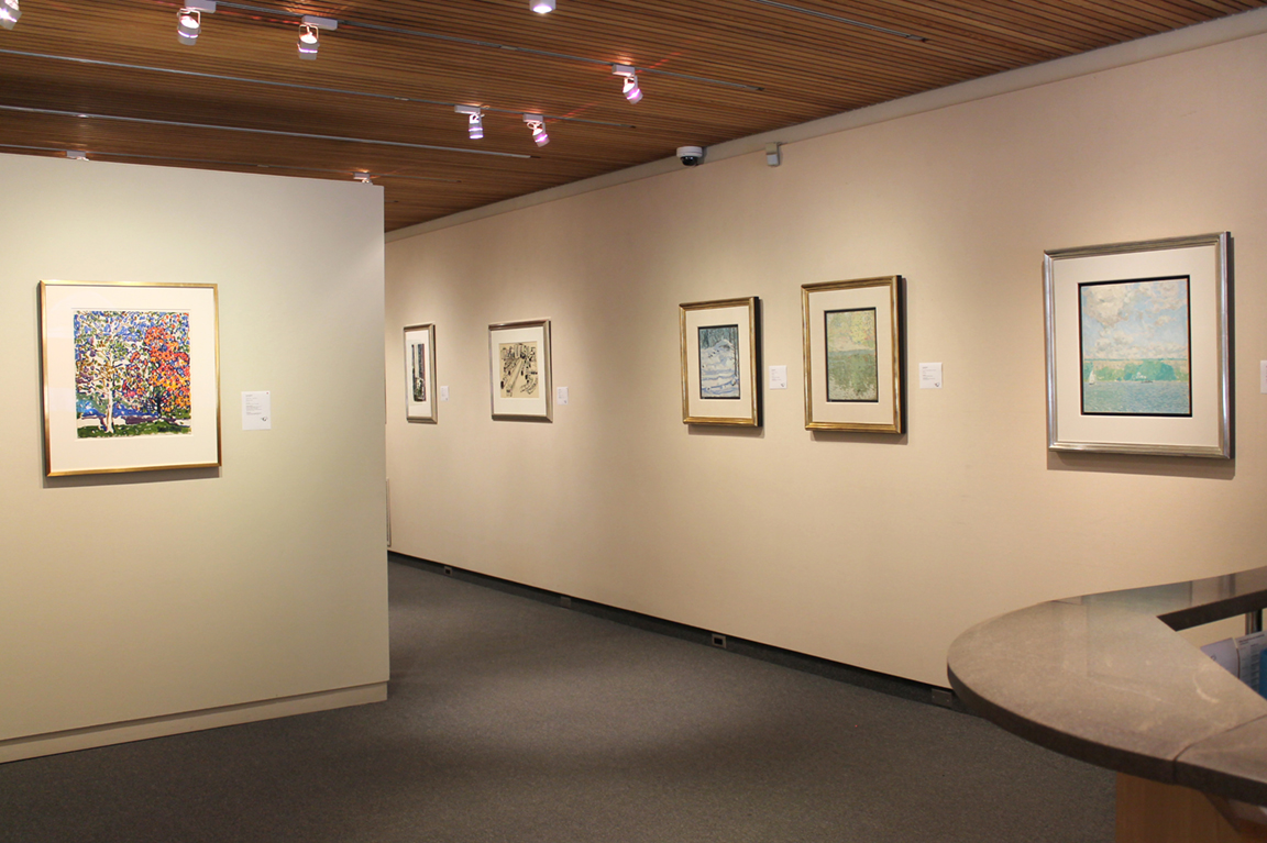 Installation of the exhibition <i>New York</i> from the Estate of David Milne, 2016. Mira Godard Gallery exclusively represents the Estate of David Milne