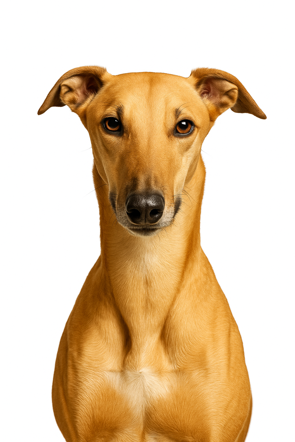 Portrait of a sprinting dog