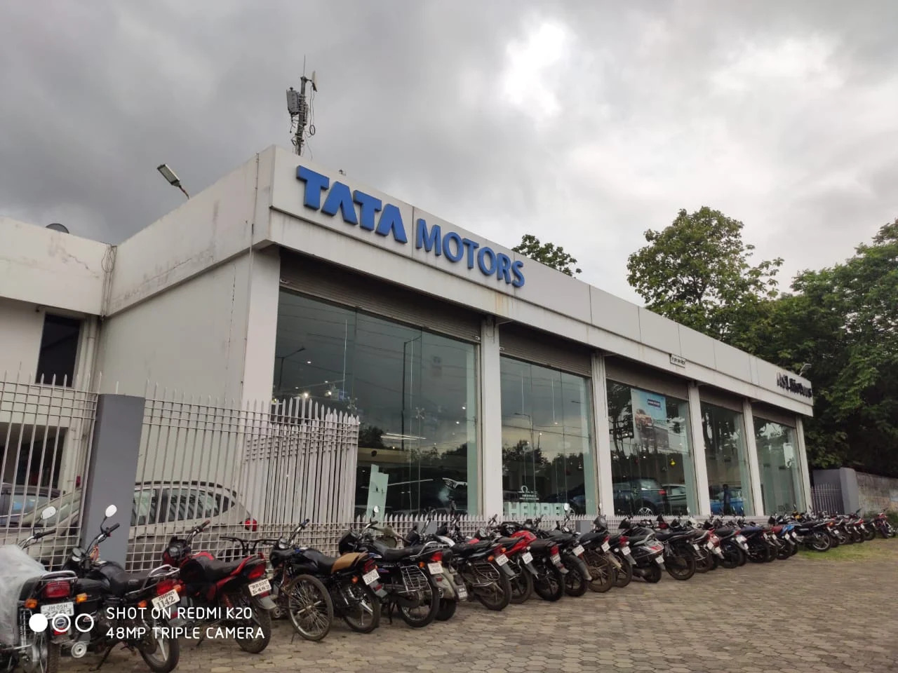Exterior facade of authorized Tata Motors dealership