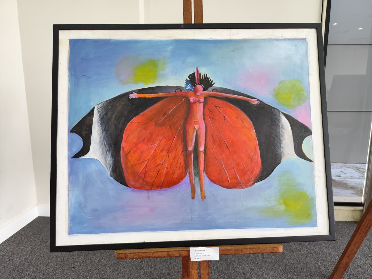 Quadro 'Metamorfose' por Dim - Foto: Mirlany Silva/A Tribuna