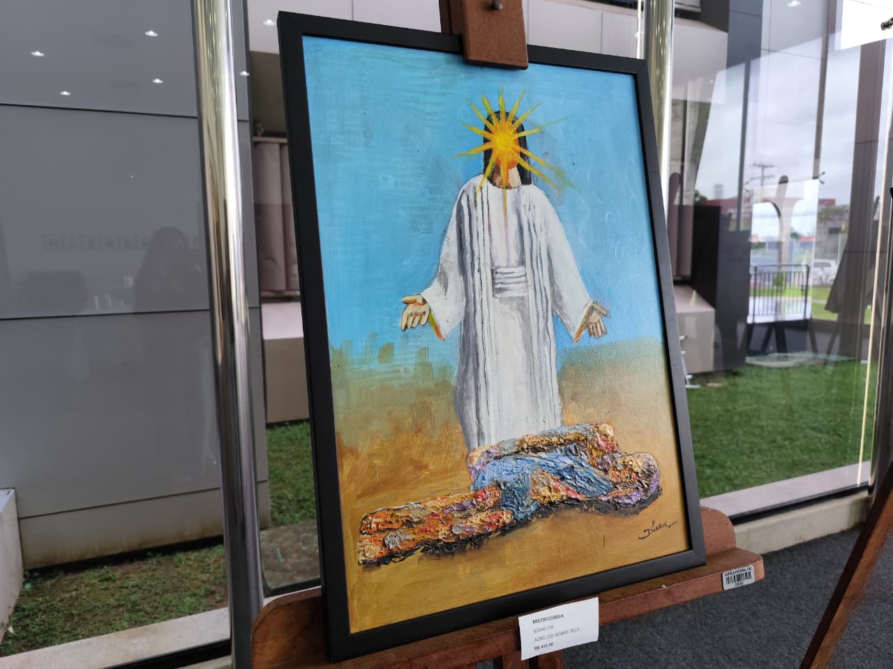 Quadro 'Misericórdia' por Dim - Foto: Mirlany Silva/A Tribuna