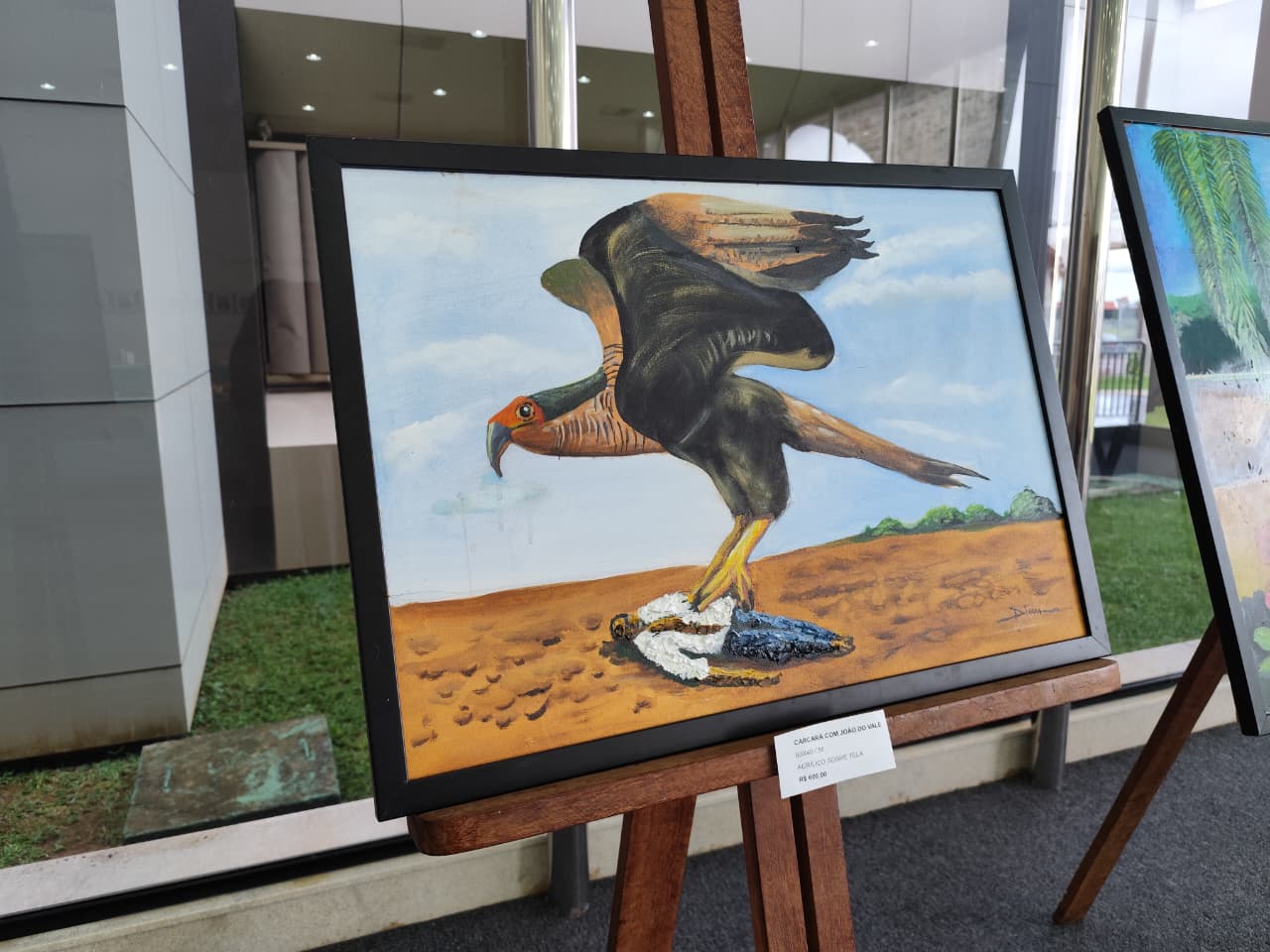 Quadro 'Carcará com João do Vale' por Dim - Foto: Mirlany Silva/A Tribuna