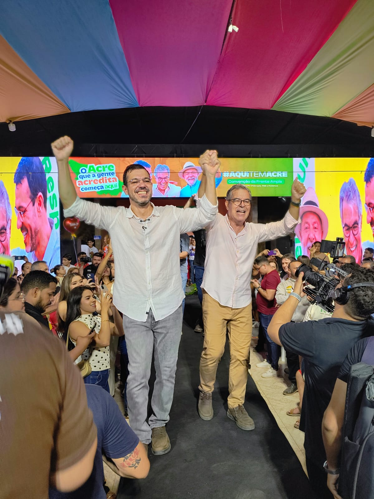 Evento oficializa as candidaturas do médico infectologista Thor Dantas ao Governo do Estado e de Jorge Viana ao Senado Federal