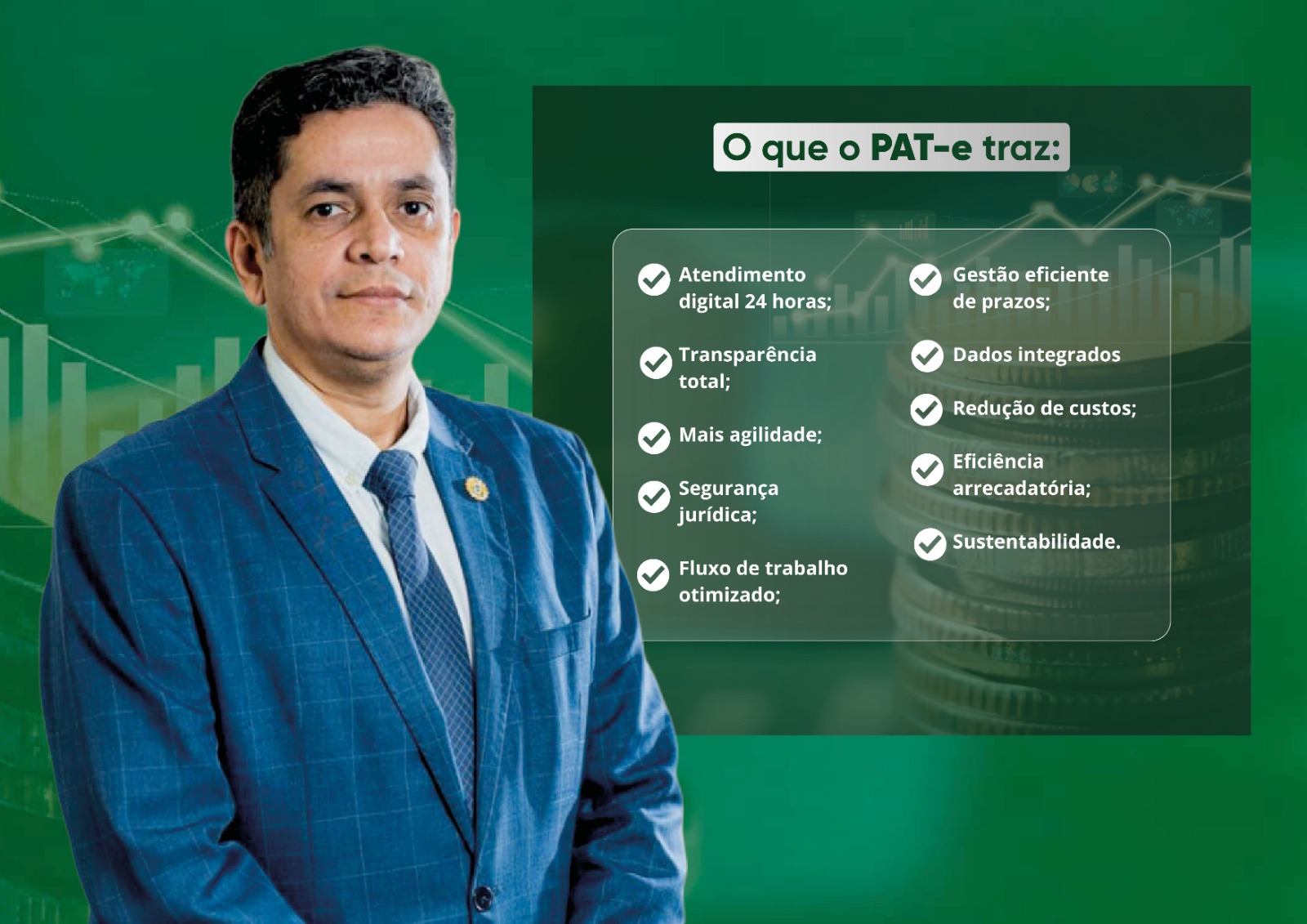 "É tecnologia a serviço do cidadão e de uma gestão pública mais moderna, eficiente e acessível”, disse o secretário da Fazenda, Amarísio Freitas