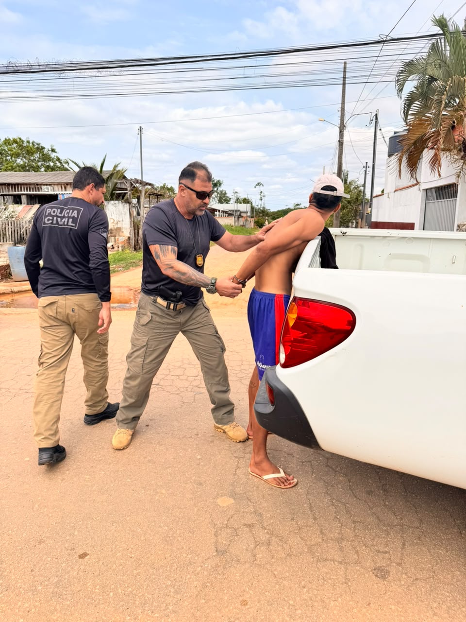 Acusado foi levado para a unidade policial e permanece à disposição da Justiça