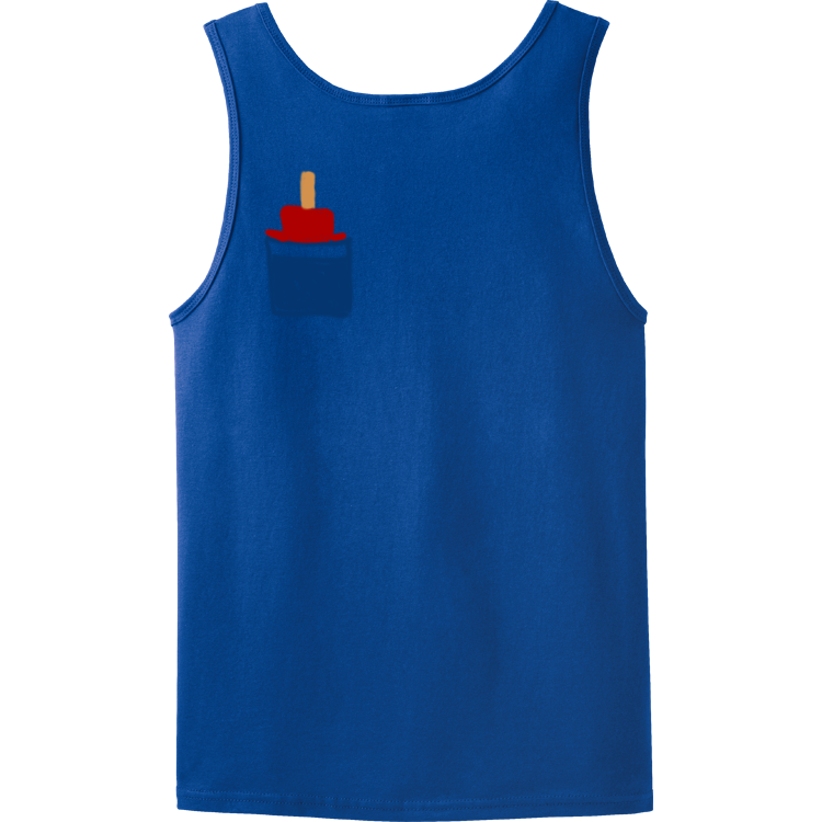 tank top with melting popsicool pocket