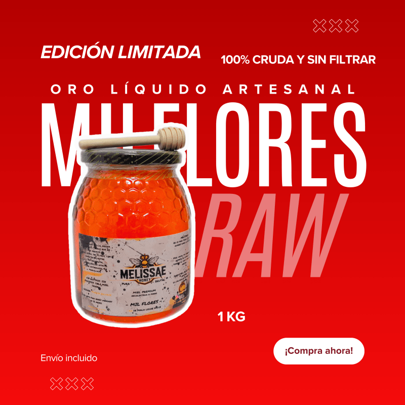 MELISSAE Honey – Milflores RAW 1 kilo 