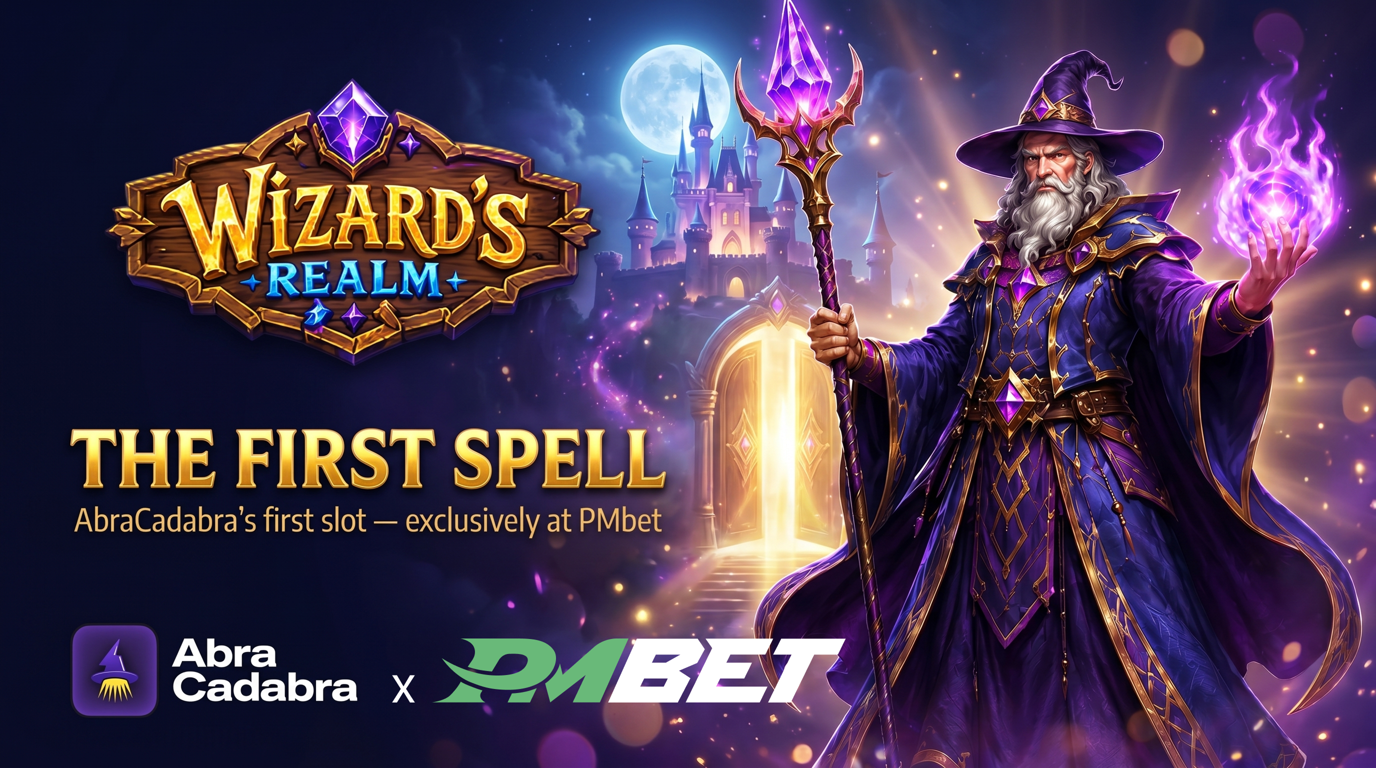 AbraCadabra Announces the Release of Its First Slot, "Wizard's Realm", in an Exclusive Launch with PMbet