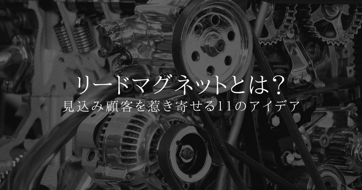 リードマグネットとは？見込み顧客を惹き寄せる11のアイデア