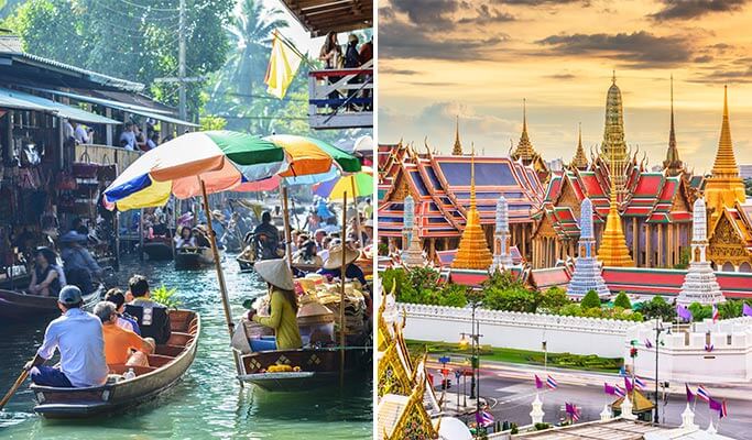 Damnoen Saduak Floating Market & Grand Palace 1 Day Tour from ...