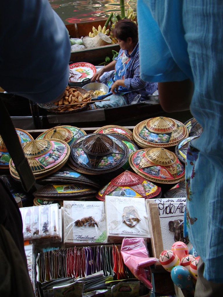 The Floating Market has everything from fish jerkey to fine silk