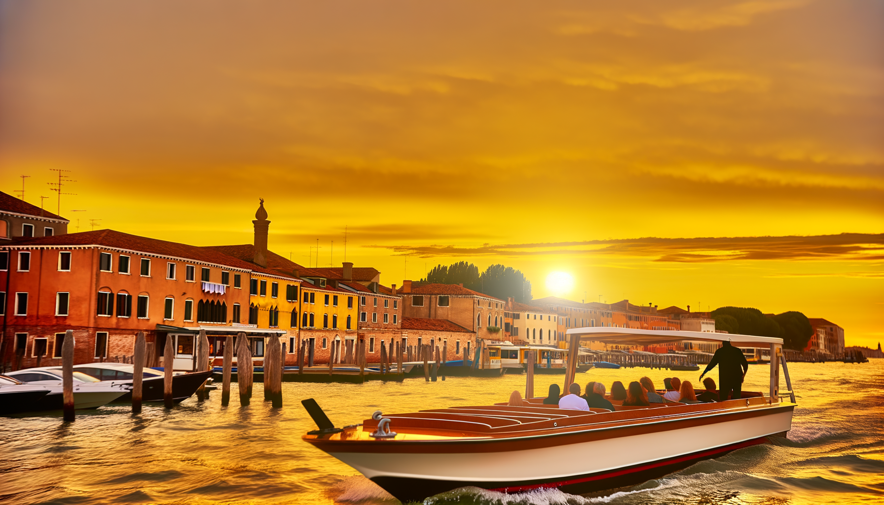 [투어펠리체] 베네치아 노을+보트 여행 풍경 사진