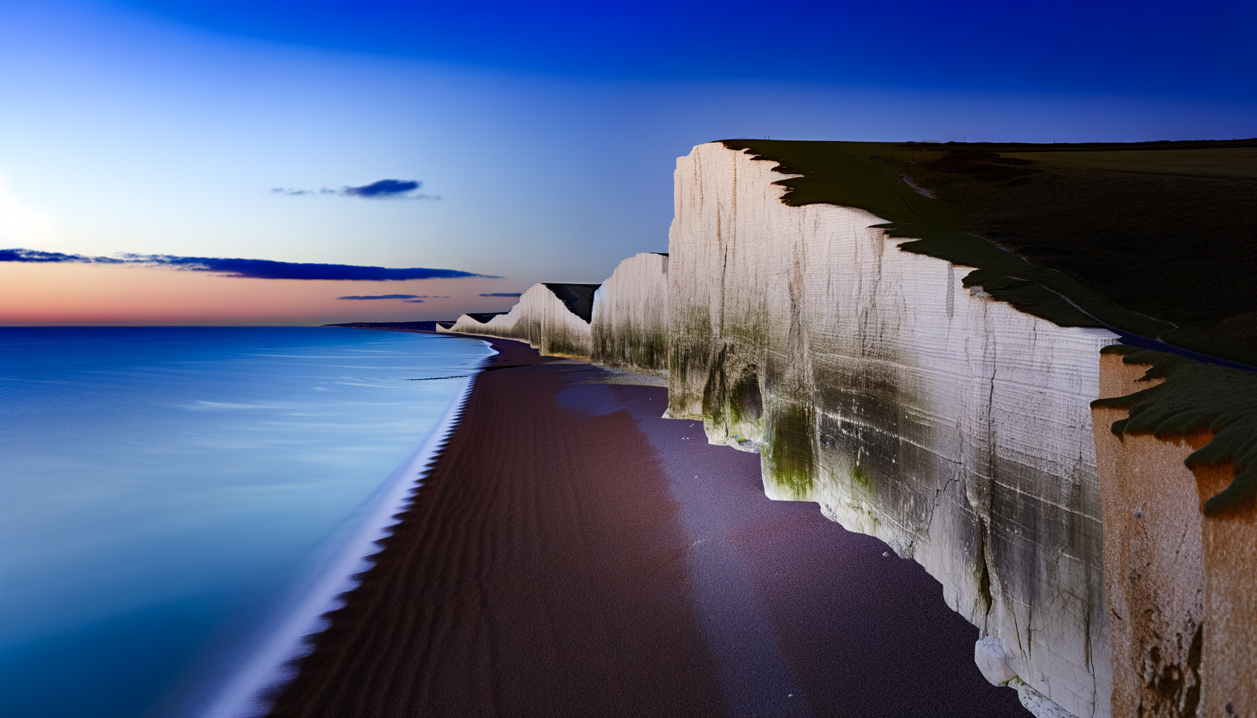 C[런던짱트립]세븐시스터즈+500년된마을+브라이튼.파빌리온.양떼+김치볶음밥+무료야경 여행 풍경 사진