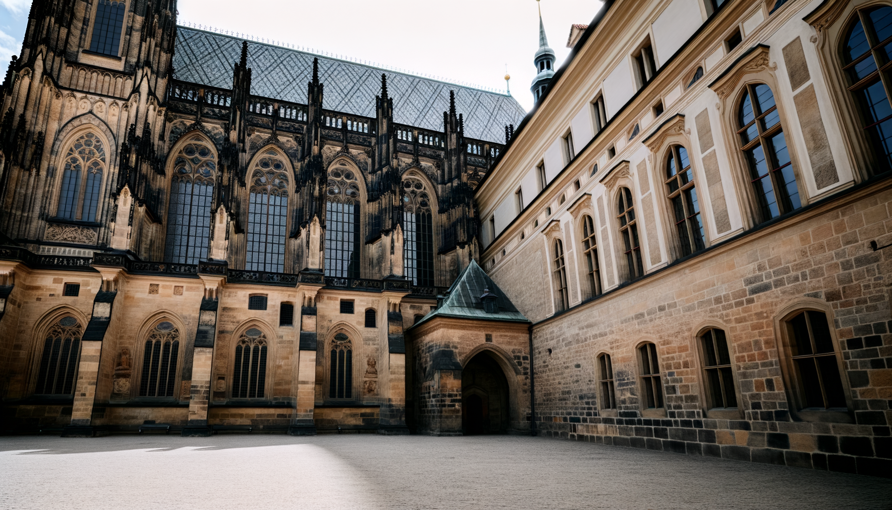 [반일/오전/오후] 프라하성 내부 여행 풍경 사진