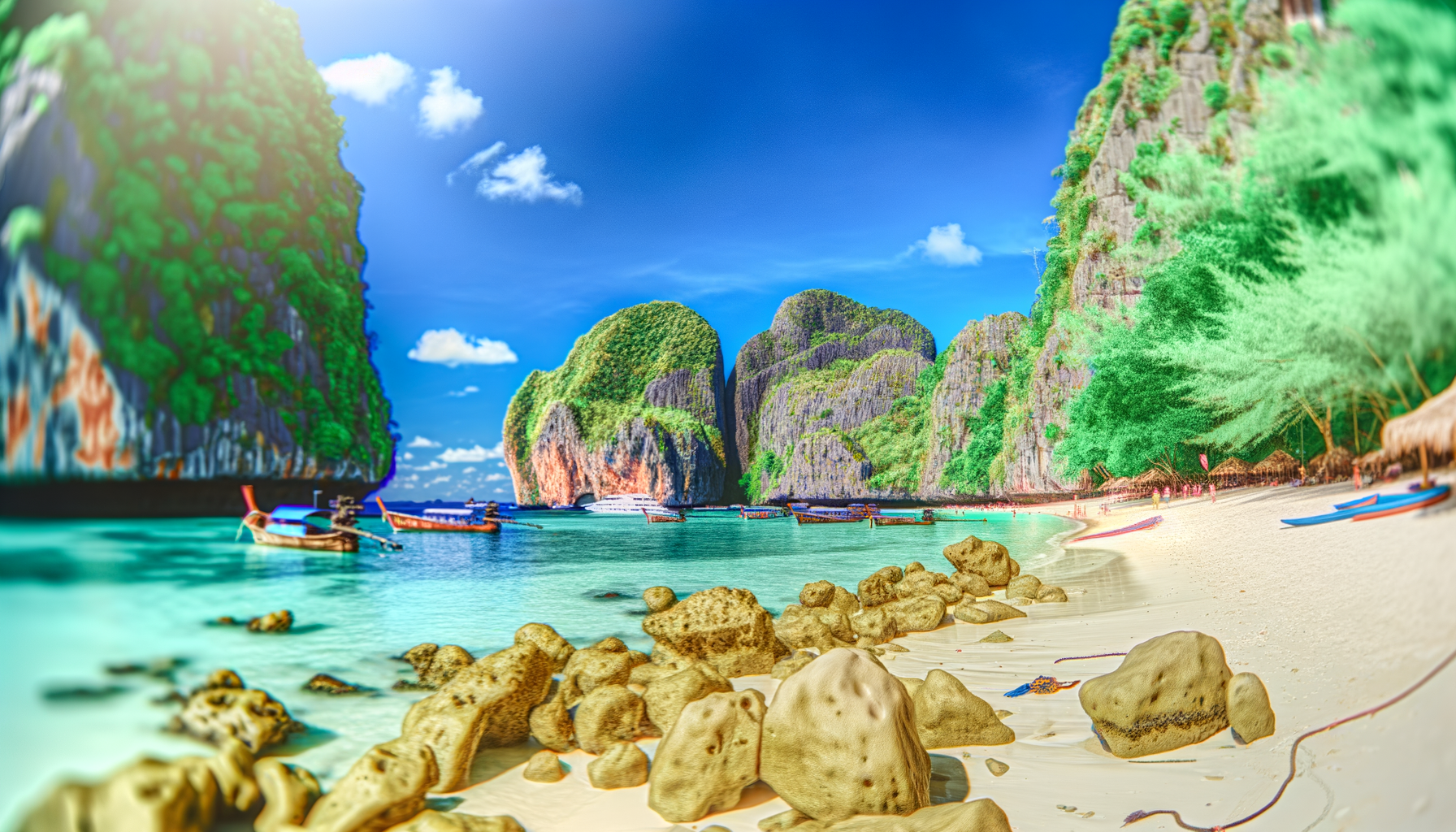 [푸켓/일일투어] 피피섬+마야베이+필레라군+ 몽키비치+카이섬 여행 풍경 사진