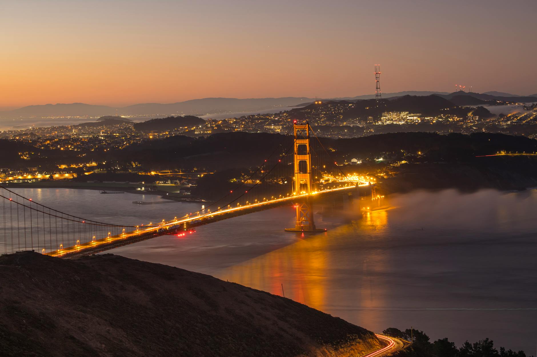 샌프란시스코 금문교 야경