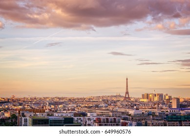 파리 에펠탑의 아름다운 항공 뷰