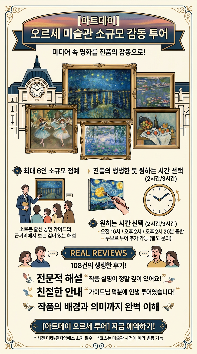 [아트데이]🌅26년오픈 오르세 투어 투어 핵심 포인트