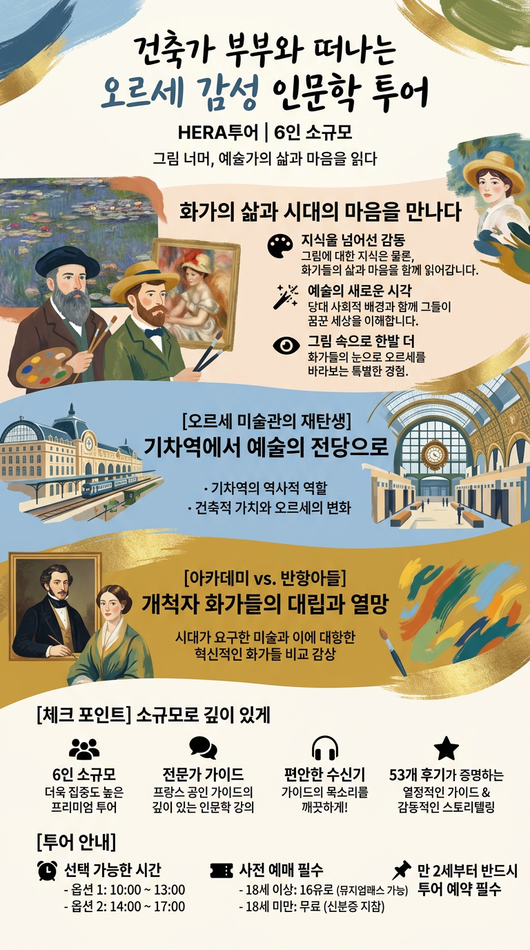 [오르세6인]HERA투어-건축가부부의 감성인문학강의 (오르세 투어 핵심 포인트