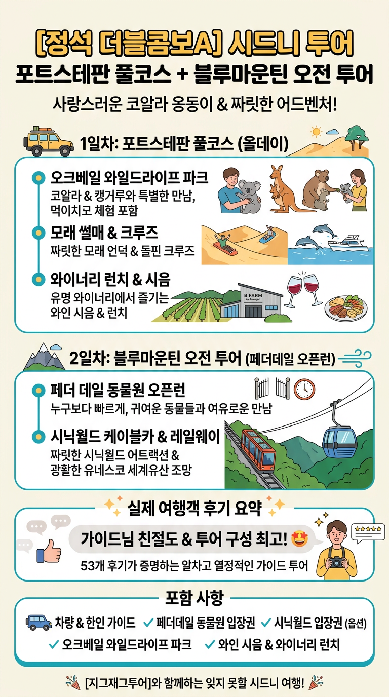 [정석 더블콤보A] 포트스테판 투어 핵심 포인트