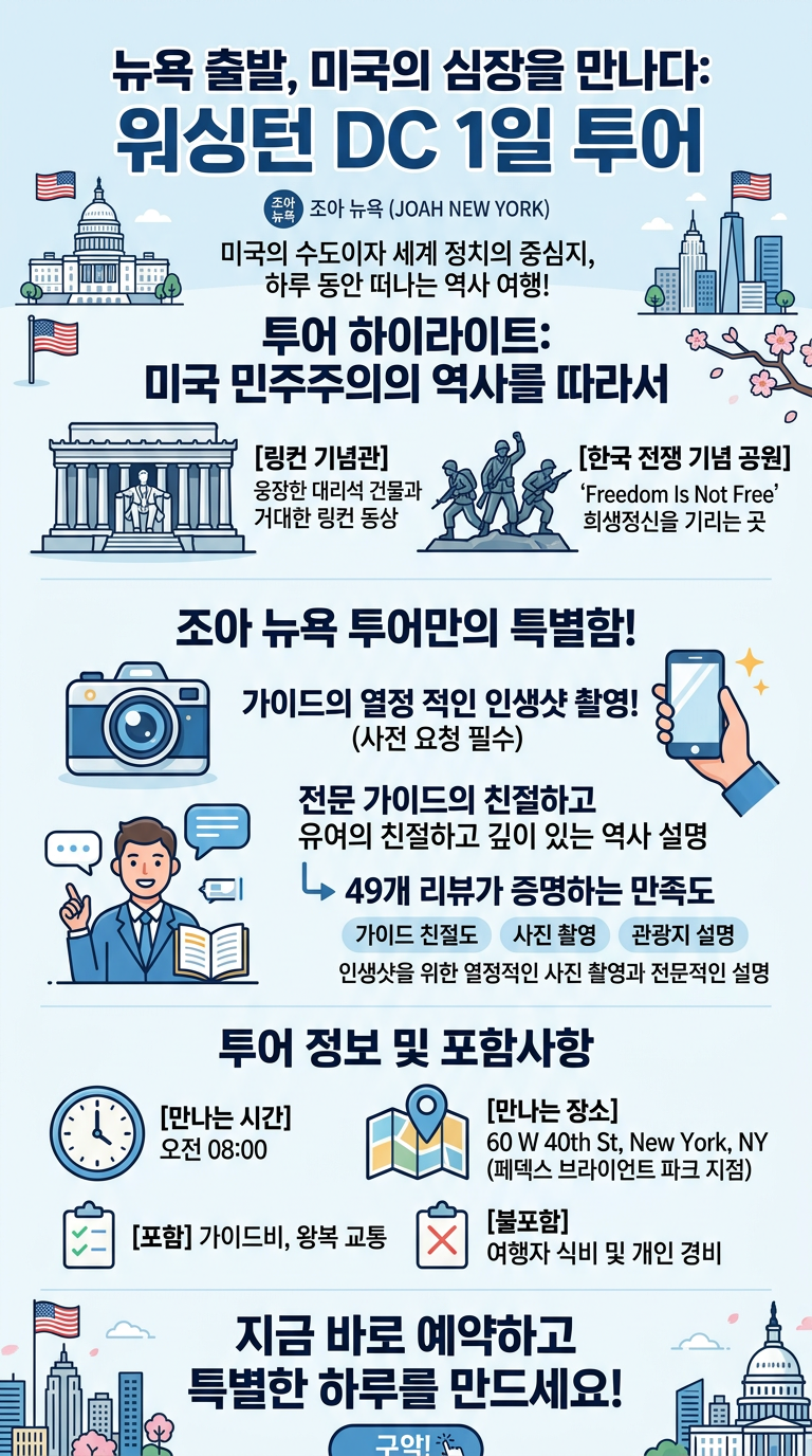 [조아 뉴욕] 워싱턴 투어 핵심 포인트