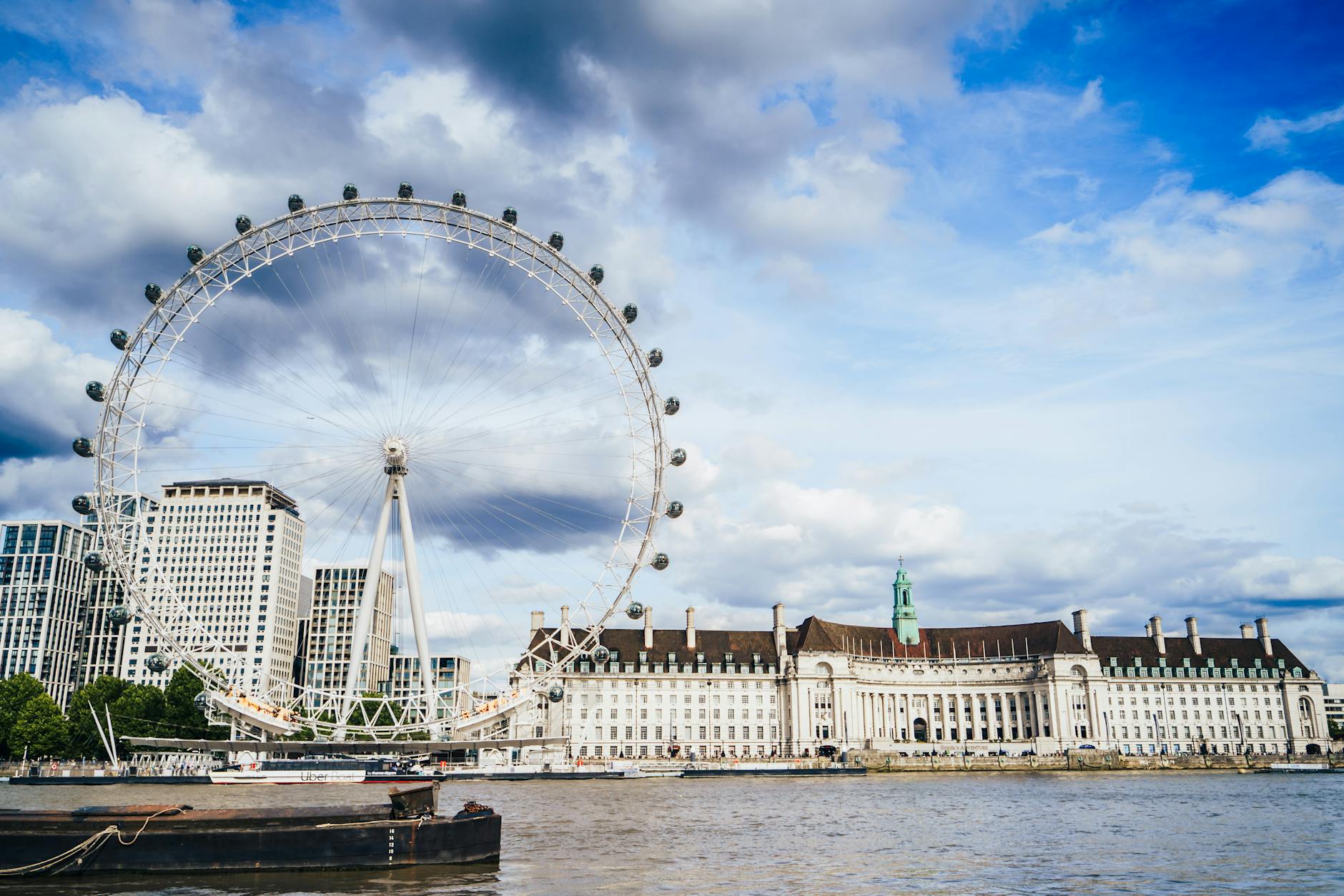 런던아이와 사우스뱅크 풍경