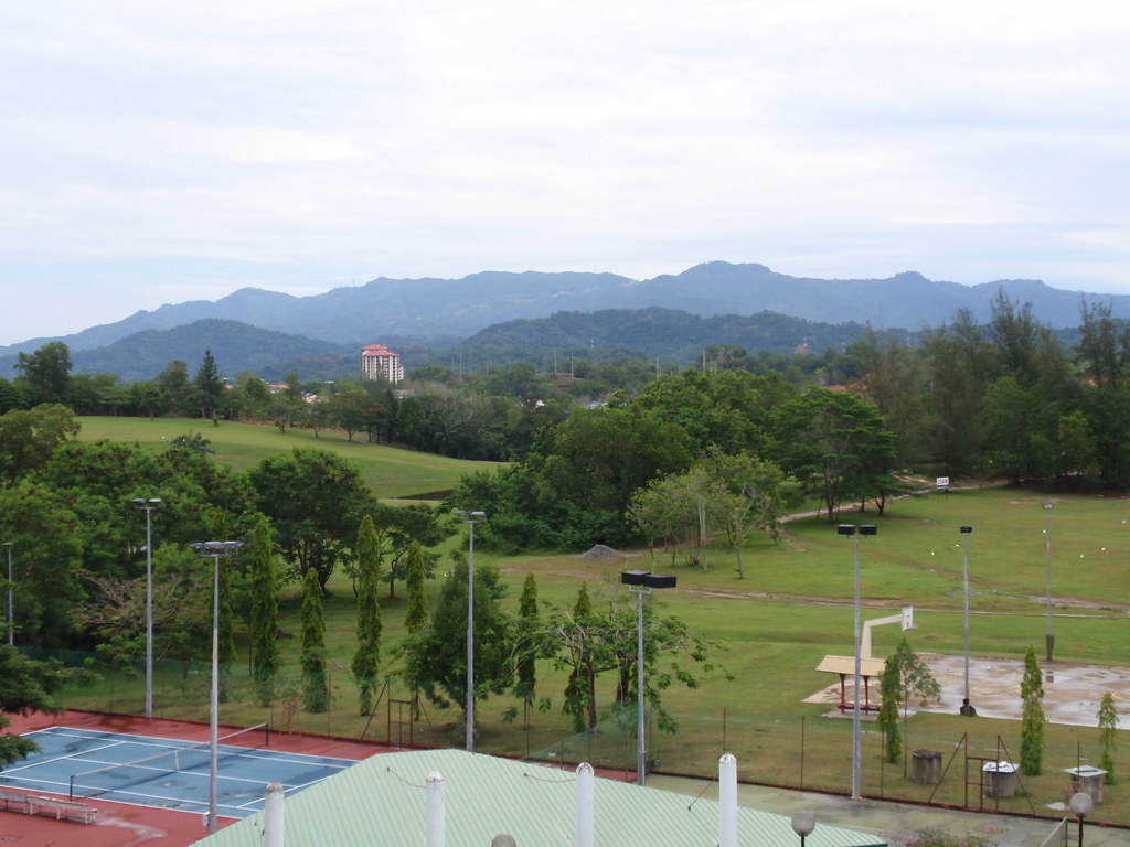 코타키나발루의 맑은 아침