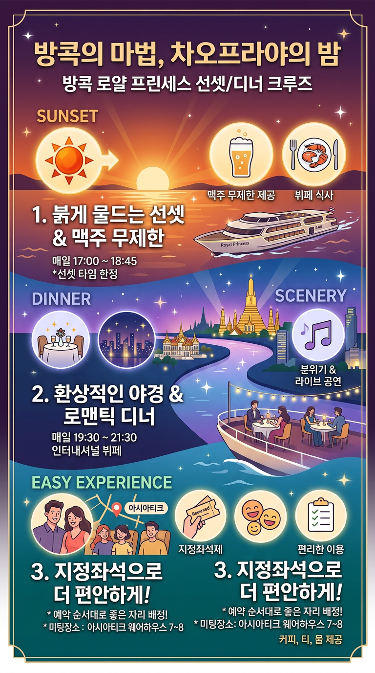 방콕 로얄 프린세스 투어 핵심 포인트