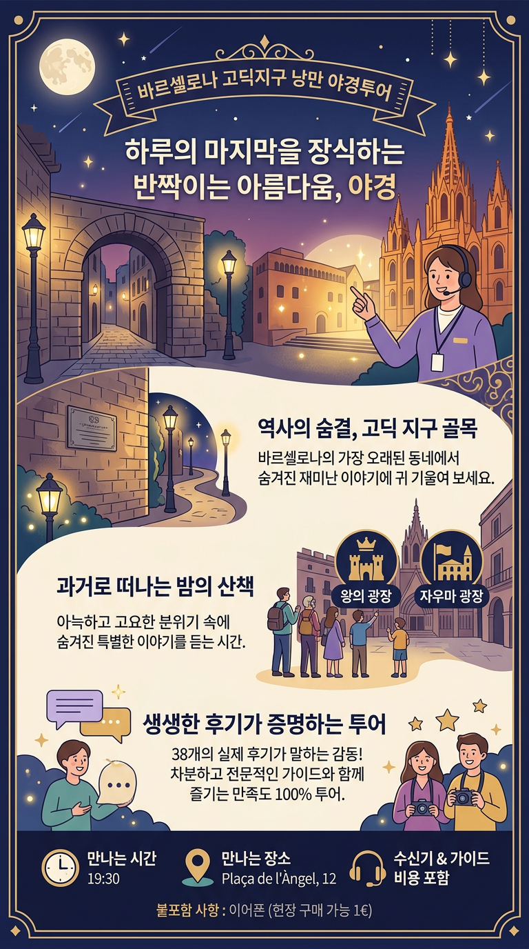 바르셀로나 고딕지구 낭만 투어 핵심 포인트