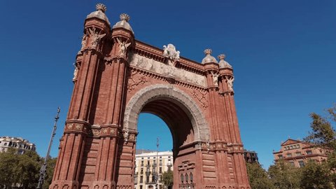 바르셀로나 개선문 영상 스냅