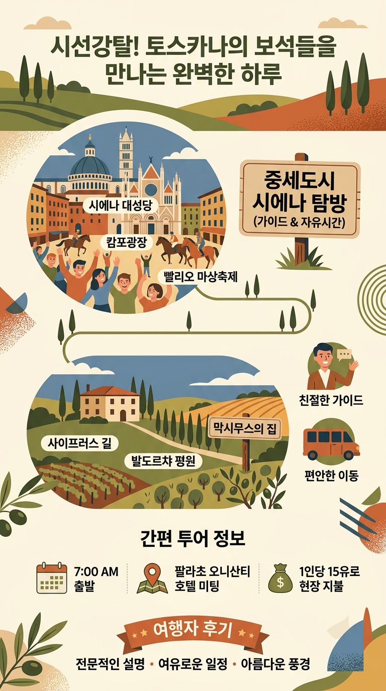토스카나 투어 시에나, 투어 핵심 포인트