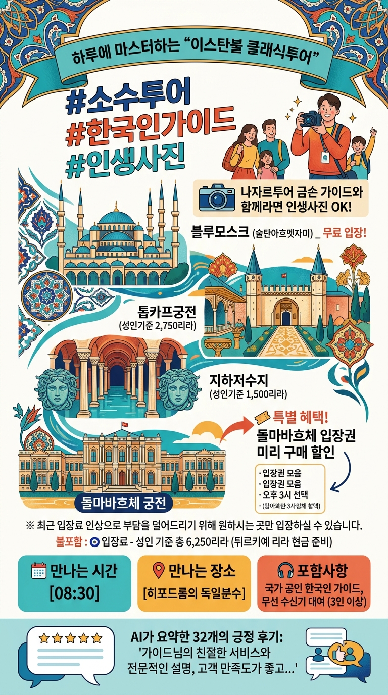 이스탄불투어의 원조! 하루에 투어 핵심 포인트