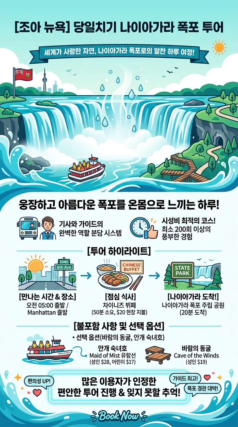 [조아 뉴욕] 당일치기 투어 핵심 포인트
