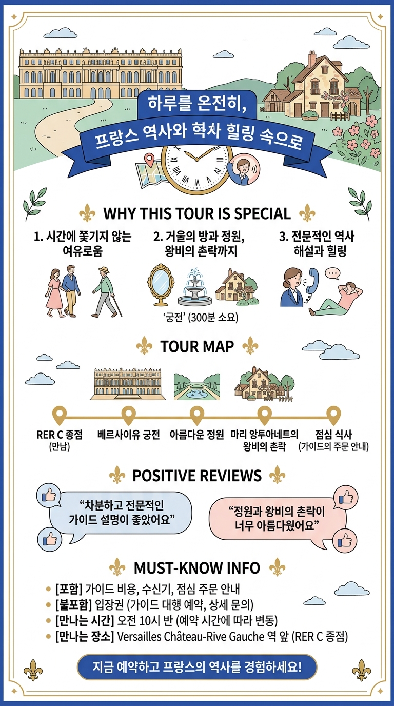 베르사유 궁전과 왕비의 투어 핵심 포인트