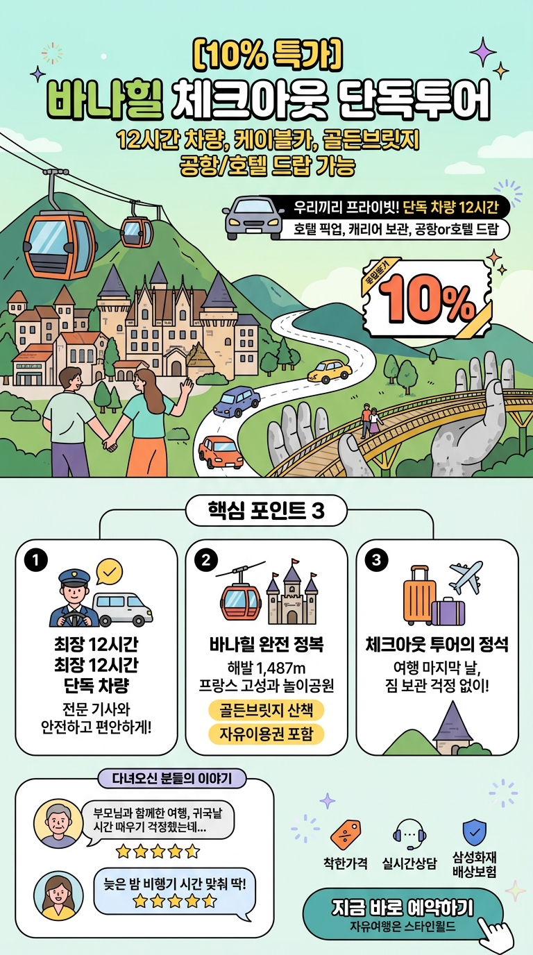 [10%특가] 바나힐 체크아웃 투어 핵심 포인트