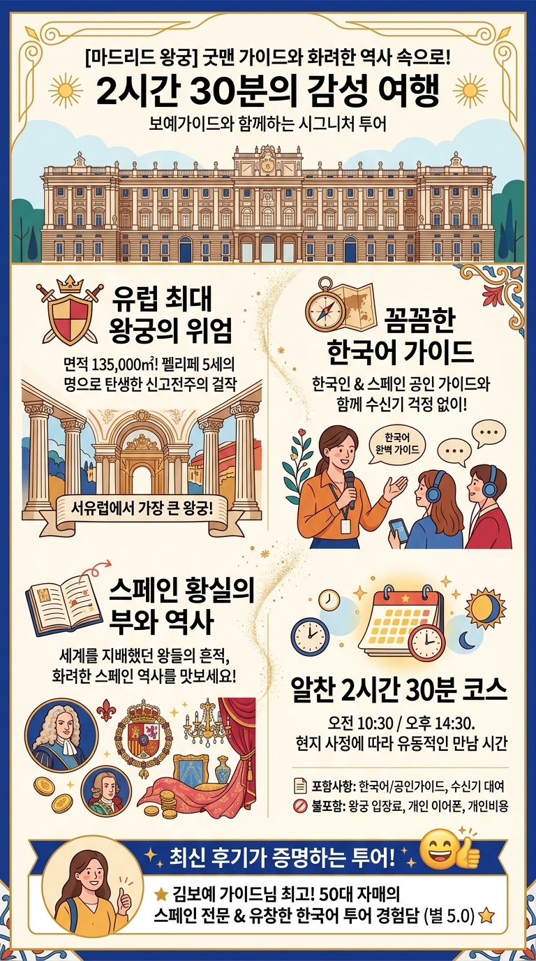 [마드리드 왕궁] 굿맨 투어 핵심 포인트