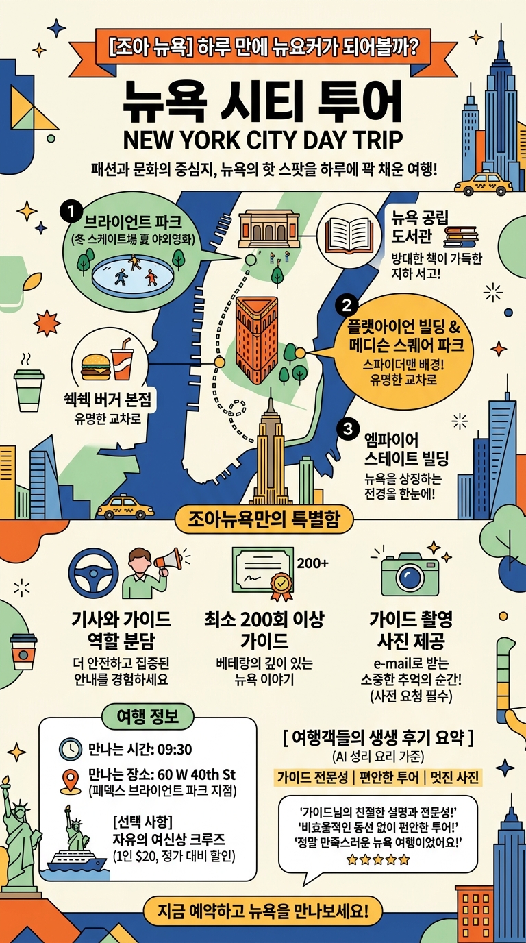[조아 뉴욕] 뉴욕 투어 핵심 포인트