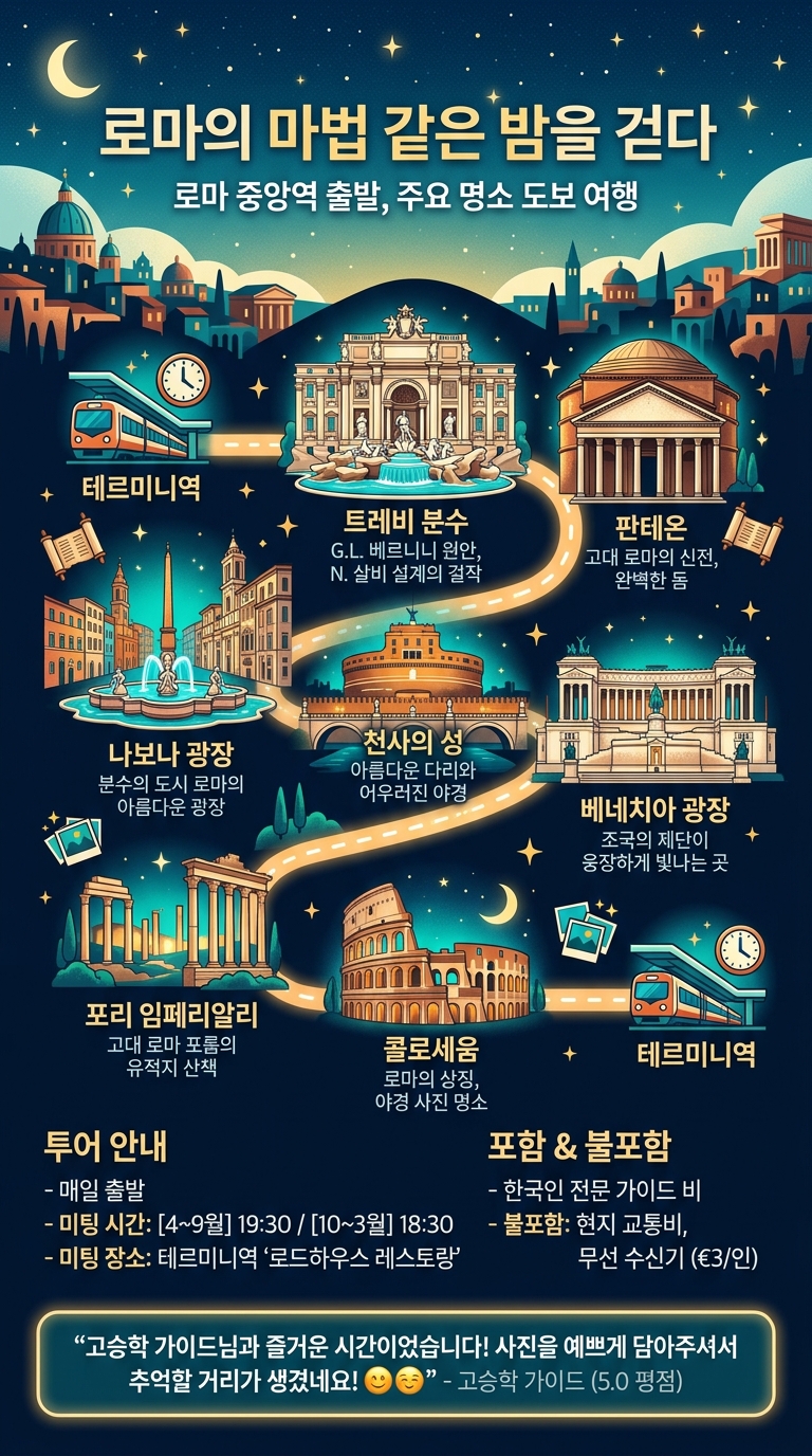 로마 야경 투어 투어 핵심 포인트