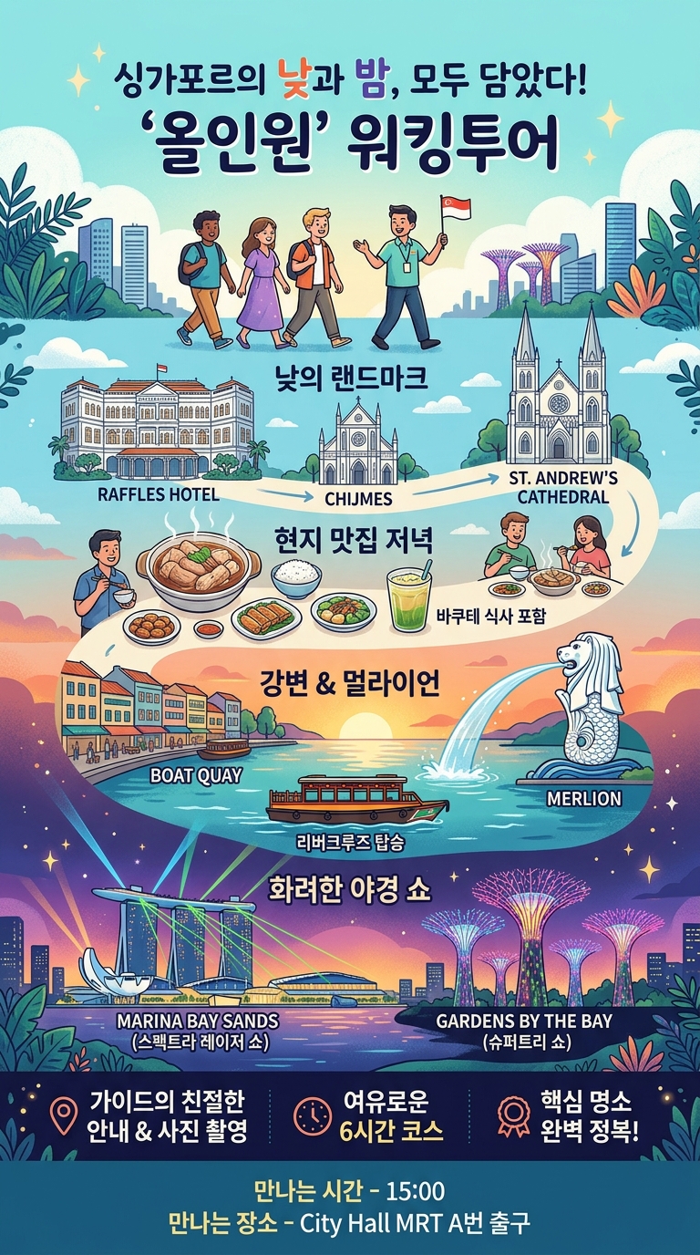 싱가포르의 모든 랜드마크와 투어 핵심 포인트
