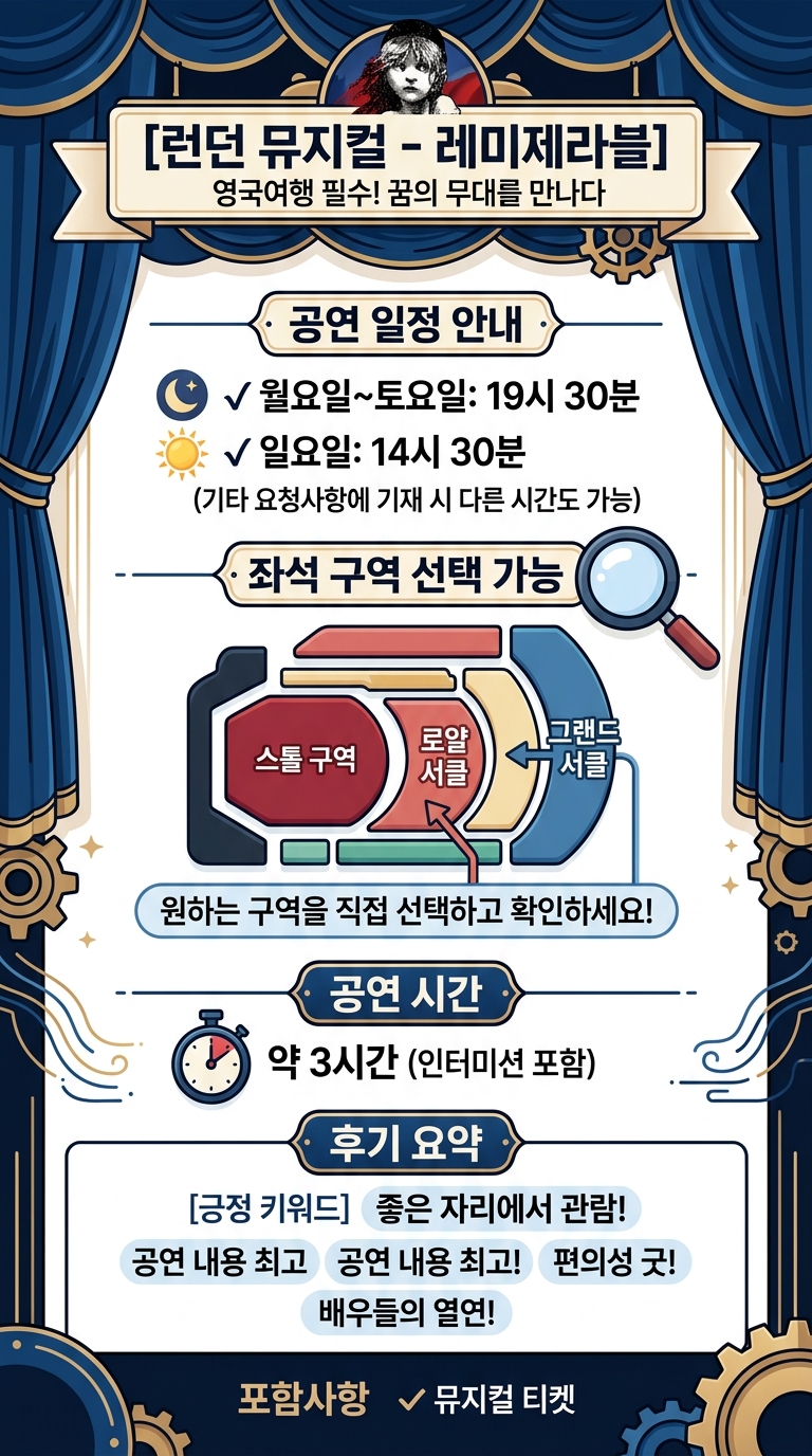 [런던 뮤지컬 투어 핵심 포인트