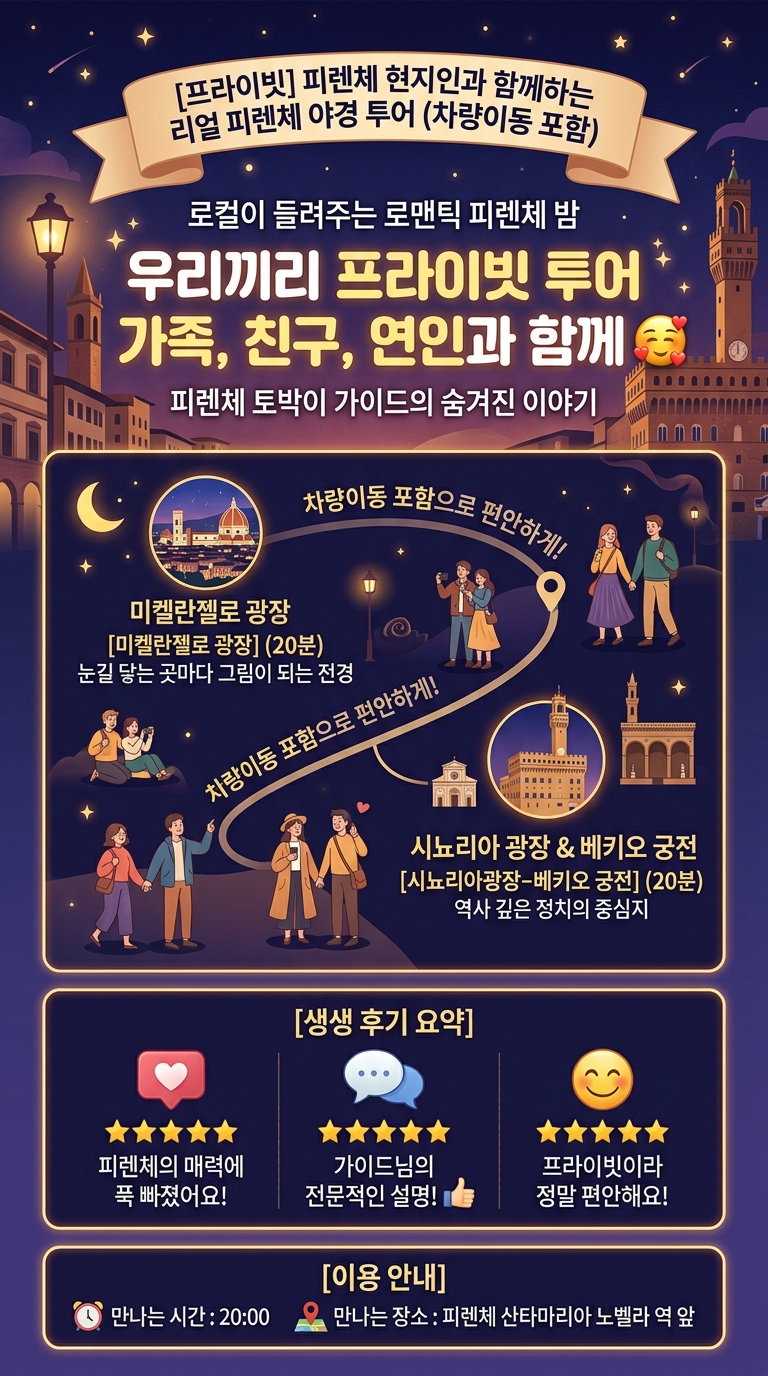 [프라이빗] 피렌체 현지인과 투어 핵심 포인트