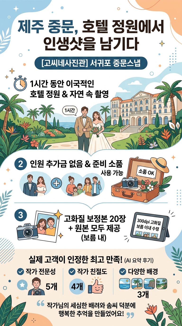 [제주스냅] 다양한 제주 투어 핵심 포인트