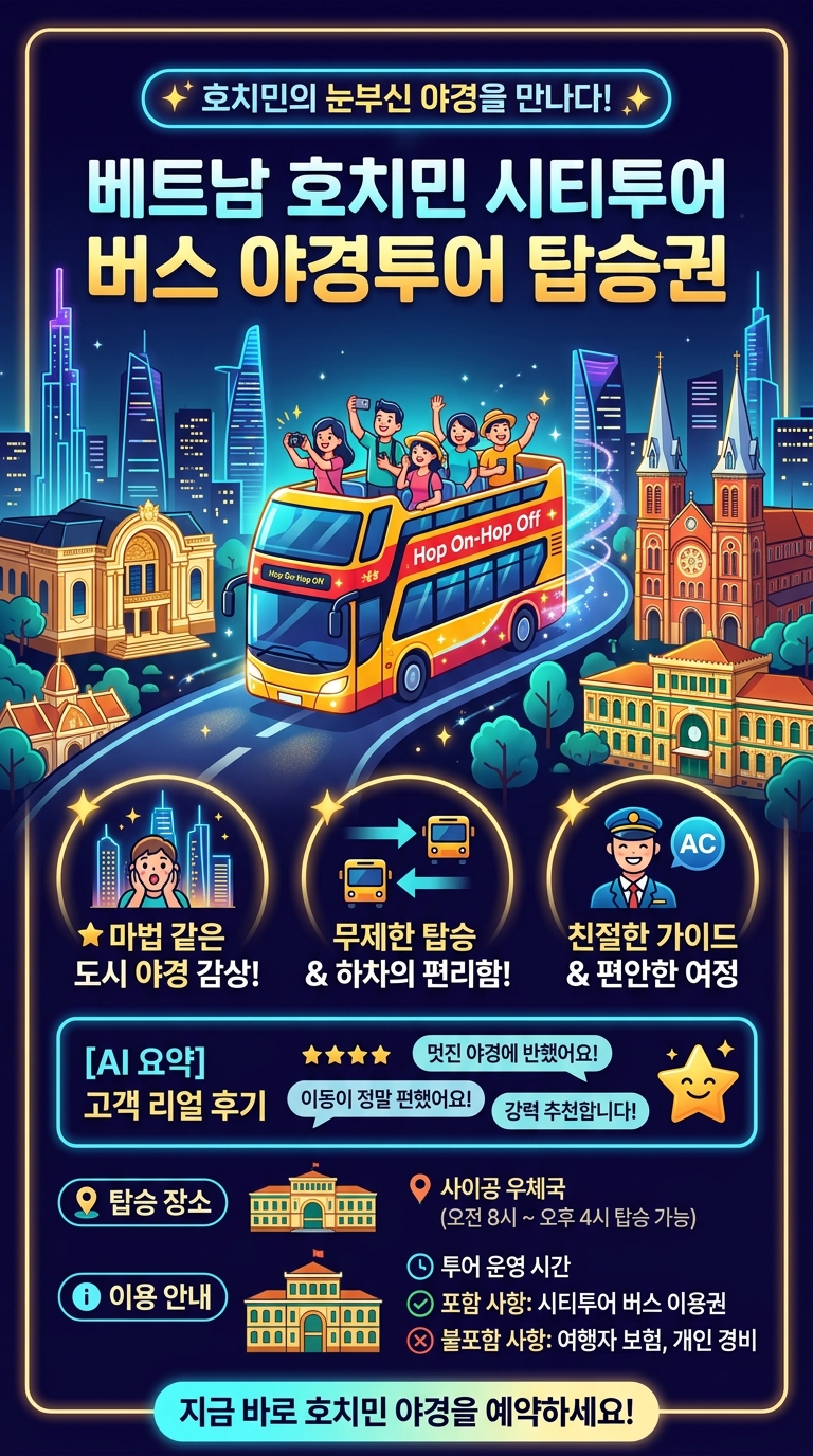 베트남 호치민 시티투어 투어 핵심 포인트