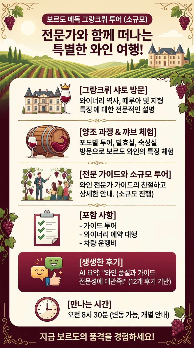 보르도 와이너리투어 -메독 투어 핵심 포인트