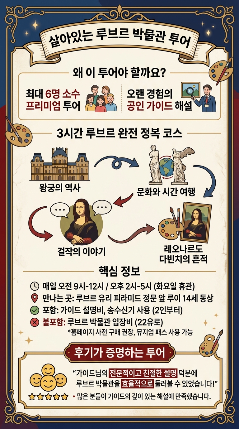[루브르] 3시간 투어, 투어 핵심 포인트